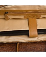 Torba skórzana aktówka teczka croco na laptopa 15"6 brązowa A4 Beltimore S18