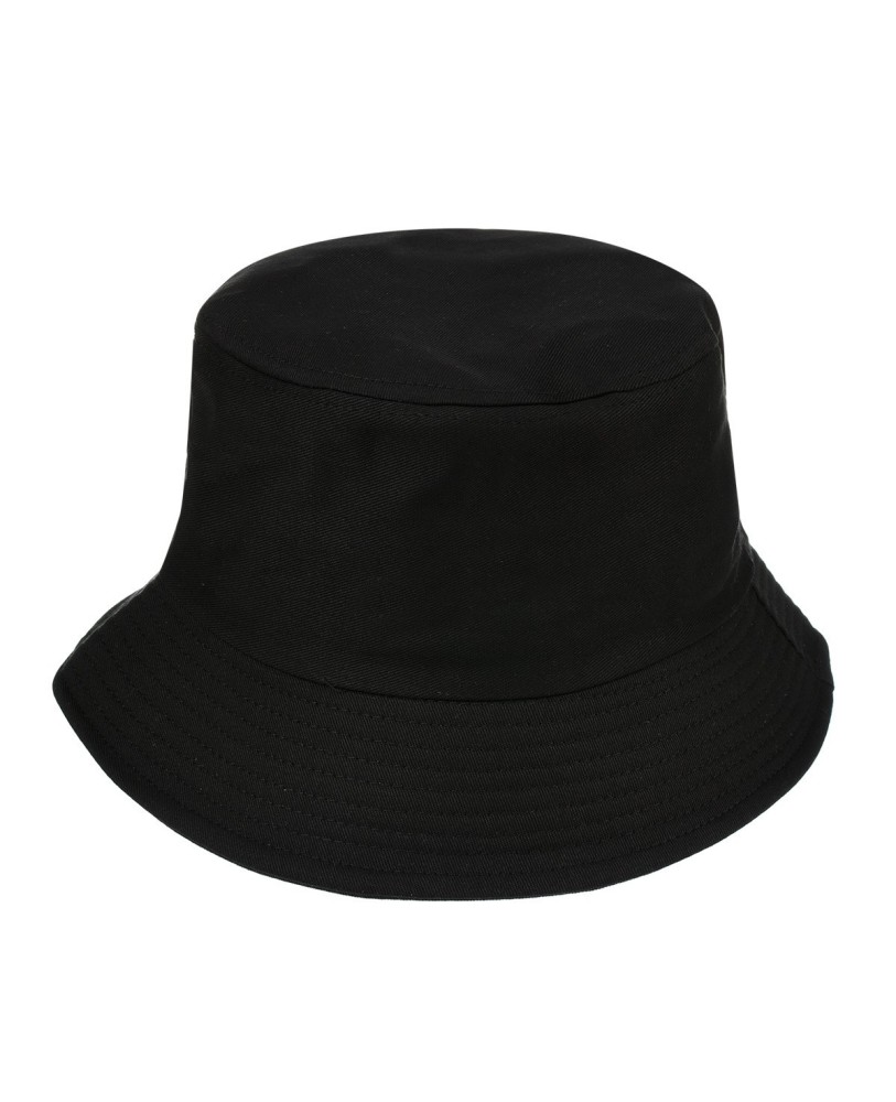 Czarny kapelusz bucket hat wędkarski modny jednolity kap-m2