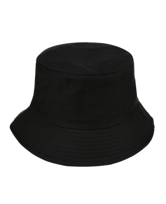 Czarny kapelusz bucket hat wędkarski modny jednolity kap-m2