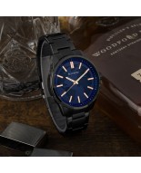 Zegarek męski bransoleta duży solidny granatowy glob premium Beltimore BT01