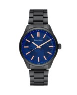 Zegarek męski bransoleta duży solidny granatowy glob premium Beltimore BT01