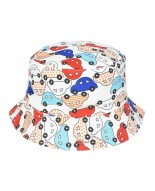 Kapelusz dwustronny bucket hat dziecięcy autka kap-md-5
