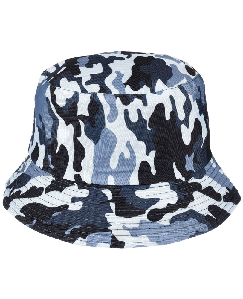 Granatowy kapelusz dwustronny bucket hat wędkarski modny moro kap-m-47