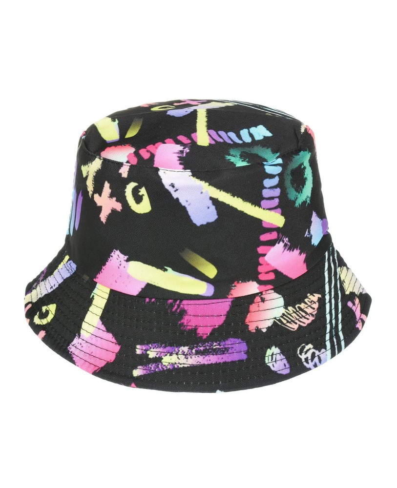 Kapelusz dwustronny bucket hat czapka czarna kolorowy kap-m-37