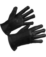 Rękawiczki skórzane damskie czarne polar touch finger na dotyk BELTIMORE K39