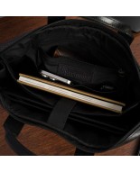 Torba męska skórzana na laptopa ramię komputer duża czarna Beltimore N04