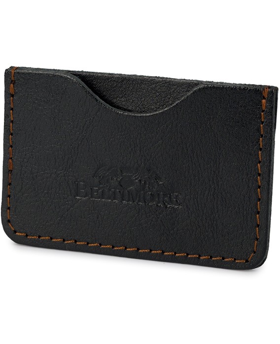 Etui na Karty Skórzane Slim Beltimore Wizytownik czarne G57