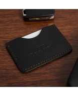 Etui na Karty Skórzane Slim Beltimore Wizytownik czarne G57