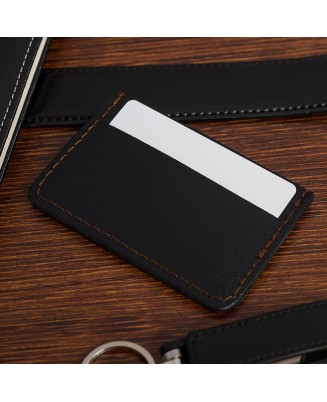 Etui na Karty Skórzane Slim Beltimore Wizytownik czarne G57