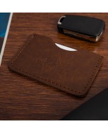 Etui na Karty Skórzane Slim Beltimore Wizytownik koniakowe G57