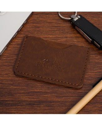 Etui na Karty Skórzane Slim Beltimore Wizytownik koniakowe G57