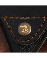 Etui na Monety Skórzane Bilonówka Trójkątna Beltimore Czarny G56