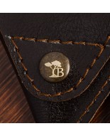 Etui na Monety Skórzane Bilonówka Trójkątna Beltimore Brązowy G56