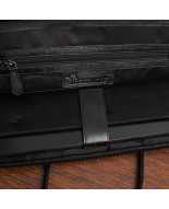 Torba skórzana aktówka teczka croco na laptopa 15"6 czarna A4 Beltimore S18