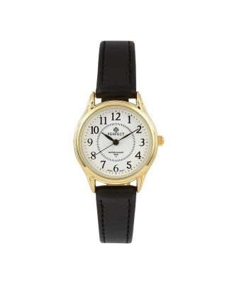 CZARNO-ZŁOTY ZEGAREK PERFECT KLASYCZNY DAMSKI RETRO MIYOTA 273