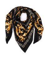 Czarna Chusta damska apaszka pod szyję lekka elegancka oryginalna MDB-36