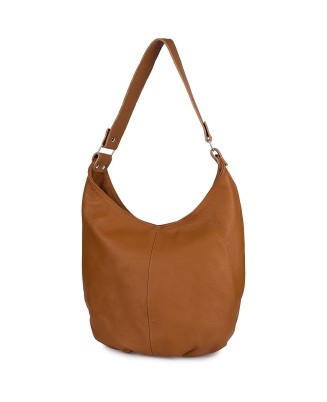 Torebka Damska Shopper Skóra Naturalna Miękka Beltimore Camel 938