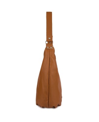 Torebka Damska Shopper Skóra Naturalna Miękka Beltimore Camel 938