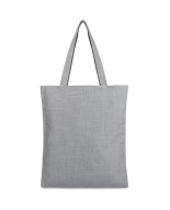 Szara Torba damska na zakupy wielorazowa duża torba shopper z nadrukiem TA-32grey