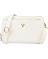 Biała Torebka crossbody damska mini na telefon i dokumenty POR-T-51