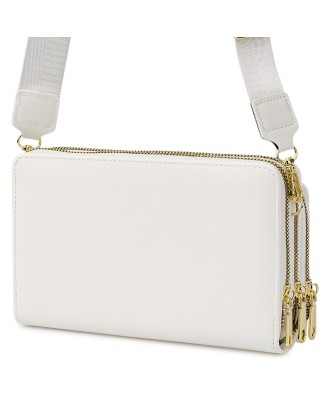 Biała Torebka crossbody damska mini na telefon i dokumenty POR-T-51