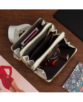 Biała Torebka crossbody damska mini na telefon i dokumenty POR-T-51