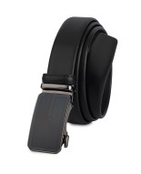 Pasek męski skórzany 3,5 cm klamra automatyczna Beltimore czarny 02-542