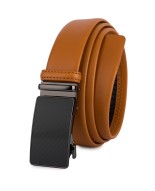 Pasek męski skórzany 3,5 cm klamra automatyczna Beltimore camel 02-543