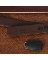 Pasek męski skórzany 3,5 cm klamra automatyczna Beltimore brązowy 02-547