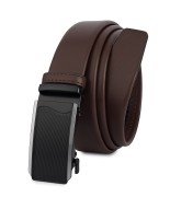Pasek męski skórzany 3,5 cm klamra automatyczna Beltimore camel 02-552