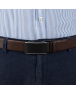 Pasek męski skórzany 3,5 cm klamra automatyczna Beltimore camel 02-552