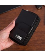 Portfel skórzany damski pionowy RFiD skóra na karty klasyk czarny Beltimore A02