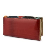 Portfel patchwork boho Julia Rososo skóra duży pudełko M94