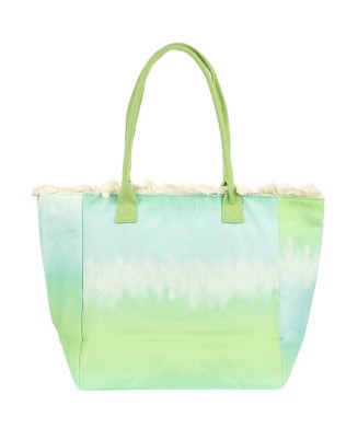 Neon zielona Duża torba plażowa boho torebka summer lekka zamek Tor-su