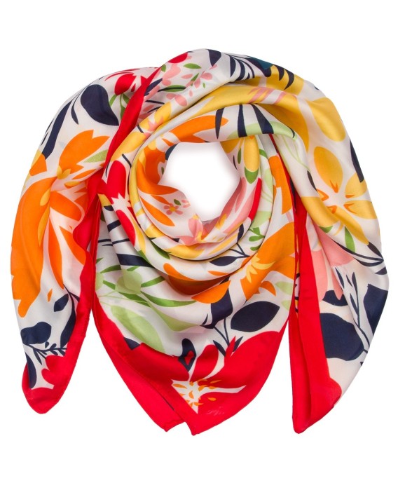 Kolorowa Chusta damska apaszka pod szyję lekka elegancka oryginalna GB-12