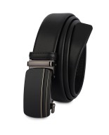 Pasek męski skórzany 3,5 cm klamra automatyczna Beltimore czarny 02-561