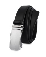 Pasek męski skórzany 3,5 cm klamra automatyczna Beltimore czarny 02-576
