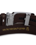 Pasek męski skórzany 3,5 cm klamra automatyczna Beltimore brązowy 02-576
