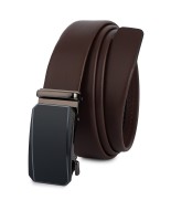 Pasek męski skórzany 3,5 cm klamra automatyczna Beltimore brązowy 02-587
