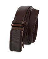 Pasek męski skórzany 3,5 cm klamra automatyczna Beltimore brązowy 02-542