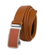 Pasek męski skórzany 3,5 cm klamra automatyczna Beltimore camelowy 02-598
