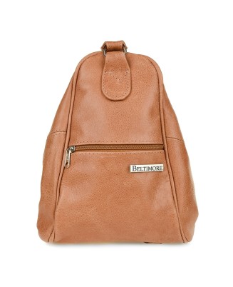 Camelowy Plecak damski skórzany torebka 2w1 Beltimore 019