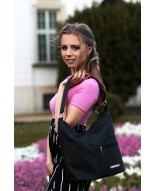 Torebka Skórzana listonoszka damska duża klasyczna camel H08