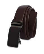 Pasek męski skórzany 3,5 cm klamra automatyczna Beltimore brązowy 51-572