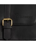 Torba męska skórzana na ramię zgrabna elegancka A4 Beltimore czarna N23