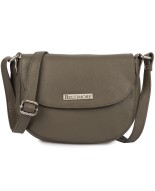 Torebka damska skórzana listonoszka mała premium slim klasyczna taupe Beltimore L57