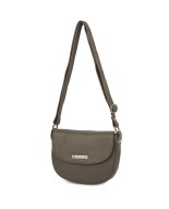 Torebka damska skórzana listonoszka mała premium slim klasyczna taupe Beltimore L57