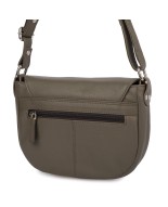 Torebka damska skórzana listonoszka mała premium slim klasyczna taupe Beltimore L57