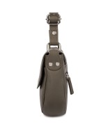 Torebka damska skórzana listonoszka mała premium slim klasyczna taupe Beltimore L57