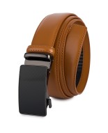 Pasek męski skórzany 3,5 cm klamra automatyczna Beltimore camelowy 03-543